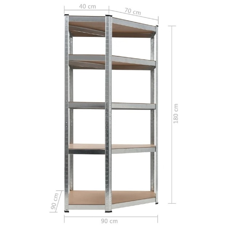 China factory price 5 tier wall mount corner shelves corner closets shelves corner storage holder shelves