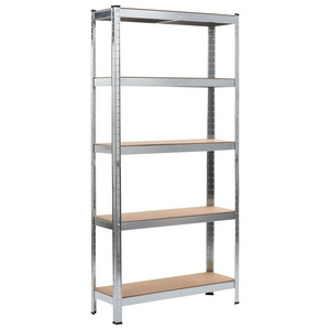 180cm x 90cm x 40cm 5 Tier Heavy Duty Metal Shed Garage Shelving Units Storage Shelves Racking, 175KG Per Shelf, Galvanized