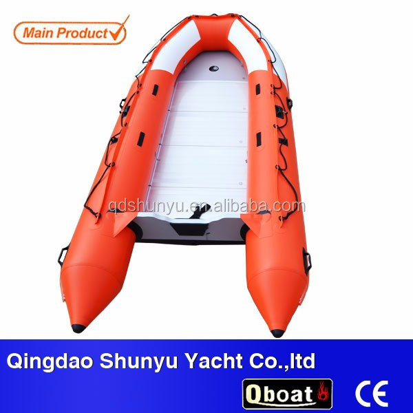 8 persons folding PVC or hypalon patrol inflatable boat for sale