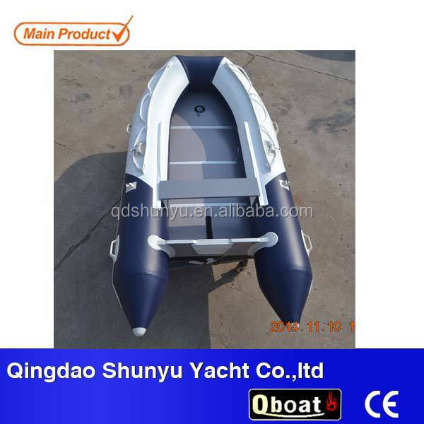 12ft Inflatable PVC Boat with Air Mat Floor Aluminum Material for 5 Persons CE Certified with Engine Combo Set at Price