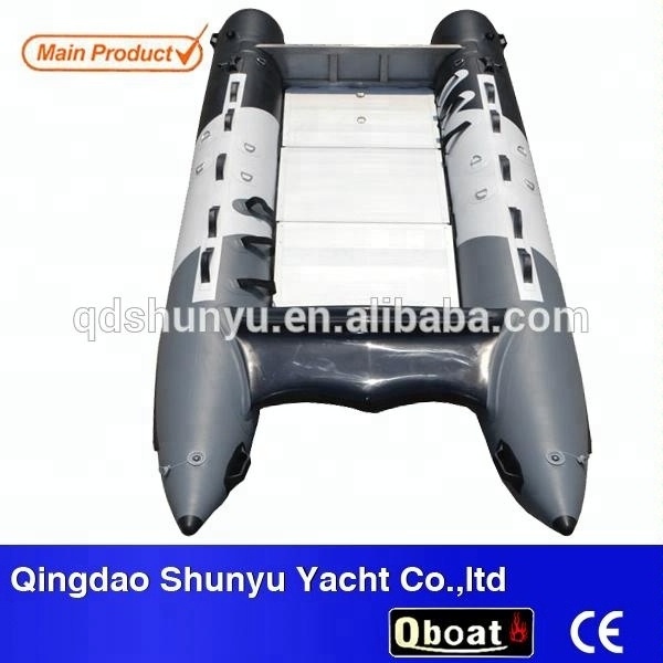 CE 4.3m  hypalon or pvc high speed inflatable zapcat thundercat catamaran with 40hp outboard motor