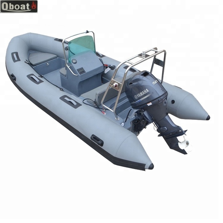 CE 4.8m Rib Inflatable Fiberglass Pontoon Boat