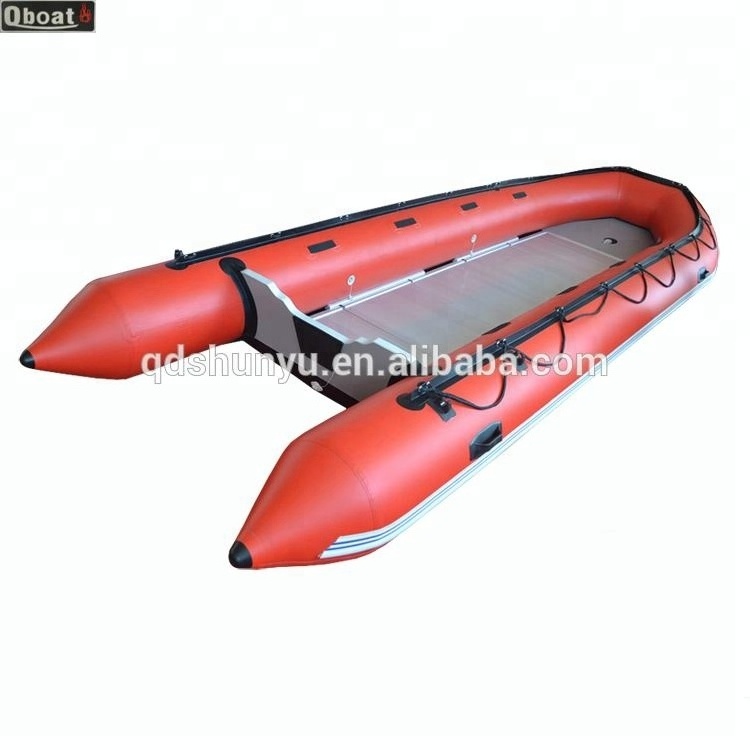 15FT 10 Passengers Aluminum Hull Inflatable Fishing Boat