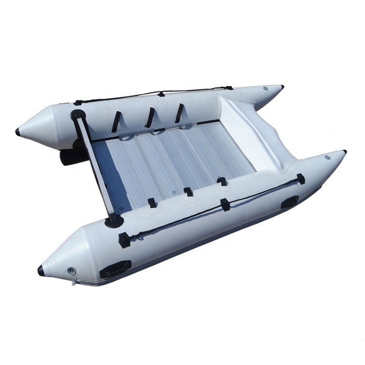 2024 New 11ft PVC Inflatable Fishing Zapcat Boat Catamaran Rib Boat for Rowing