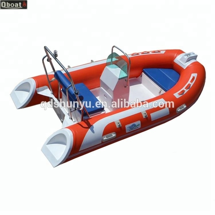 CE Approved 12-Foot Rigid Inflatable FRP Boat Rowing Boat