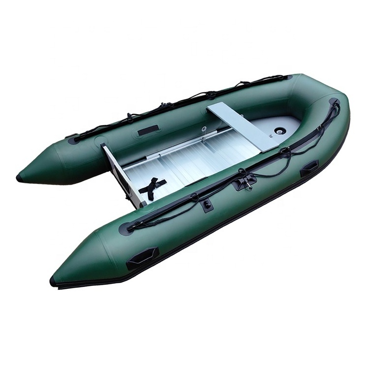 12ft Inflatable PVC Boat with Air Mat Floor Aluminum Material for 5 Persons CE Certified with Engine Combo Set at Price