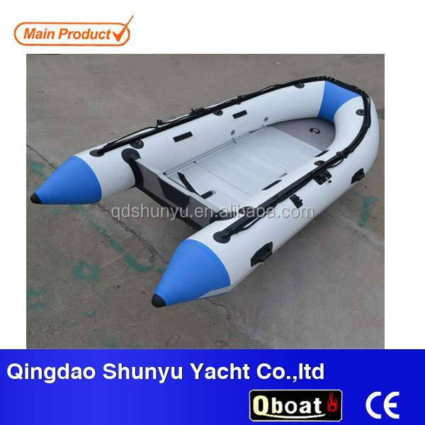 12ft Inflatable PVC Boat with Air Mat Floor Aluminum Material for 5 Persons CE Certified with Engine Combo Set at Price