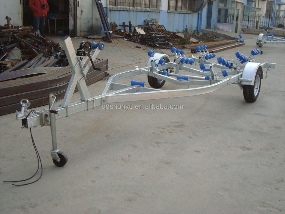 CE 5.2m Galvanized fiberglass inflatable boat trailer