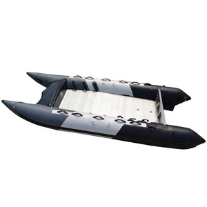 CE 4.3m  hypalon or pvc high speed inflatable zapcat thundercat catamaran with 40hp outboard motor