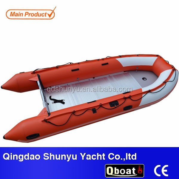 8 persons folding PVC or hypalon patrol inflatable boat for sale