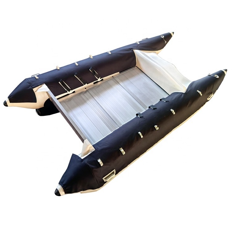 2024 New 11ft PVC Inflatable Fishing Zapcat Boat Catamaran Rib Boat for Rowing