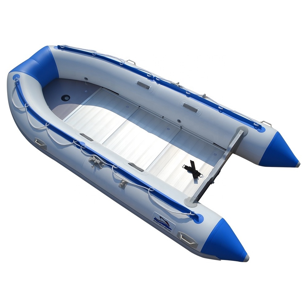 8 passengers 4.3m folding aluminum hull inflatable sport boat for sale