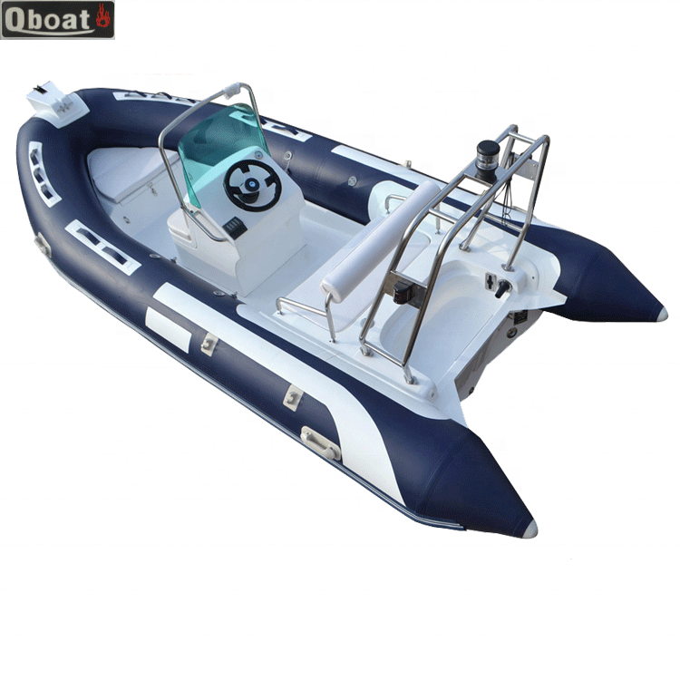 CE 4.8m Rib Inflatable Fiberglass Pontoon Boat