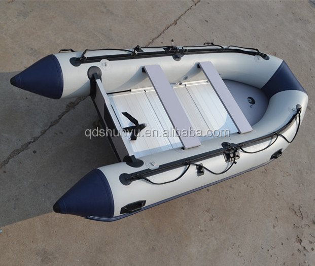 CE approved Inflatable Boat 320 with electric motor with aluminium floor