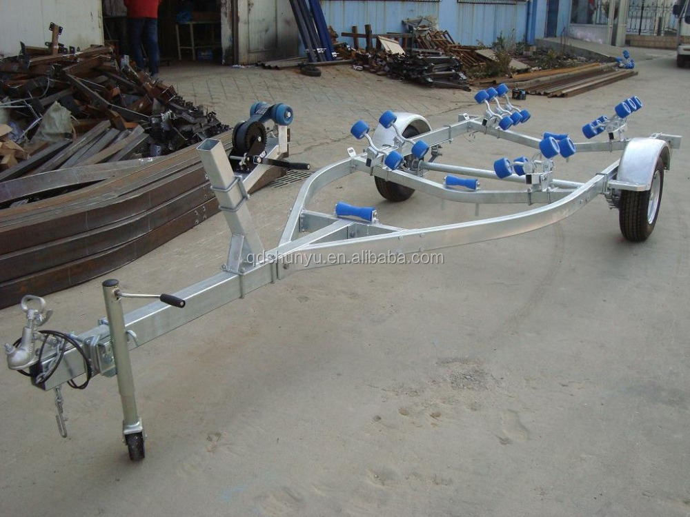 CE 5.2m Galvanized fiberglass inflatable boat trailer