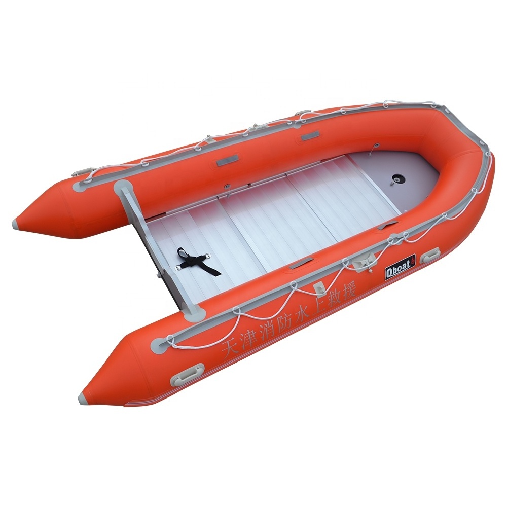 8 passengers 4.3m folding aluminum hull inflatable sport boat for sale