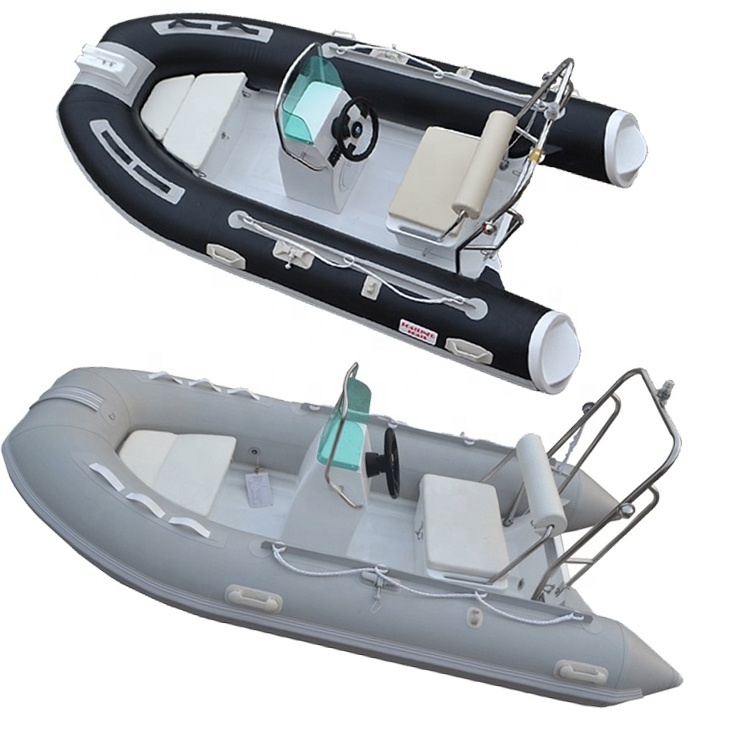 CE Approved 12-Foot Rigid Inflatable FRP Boat Rowing Boat