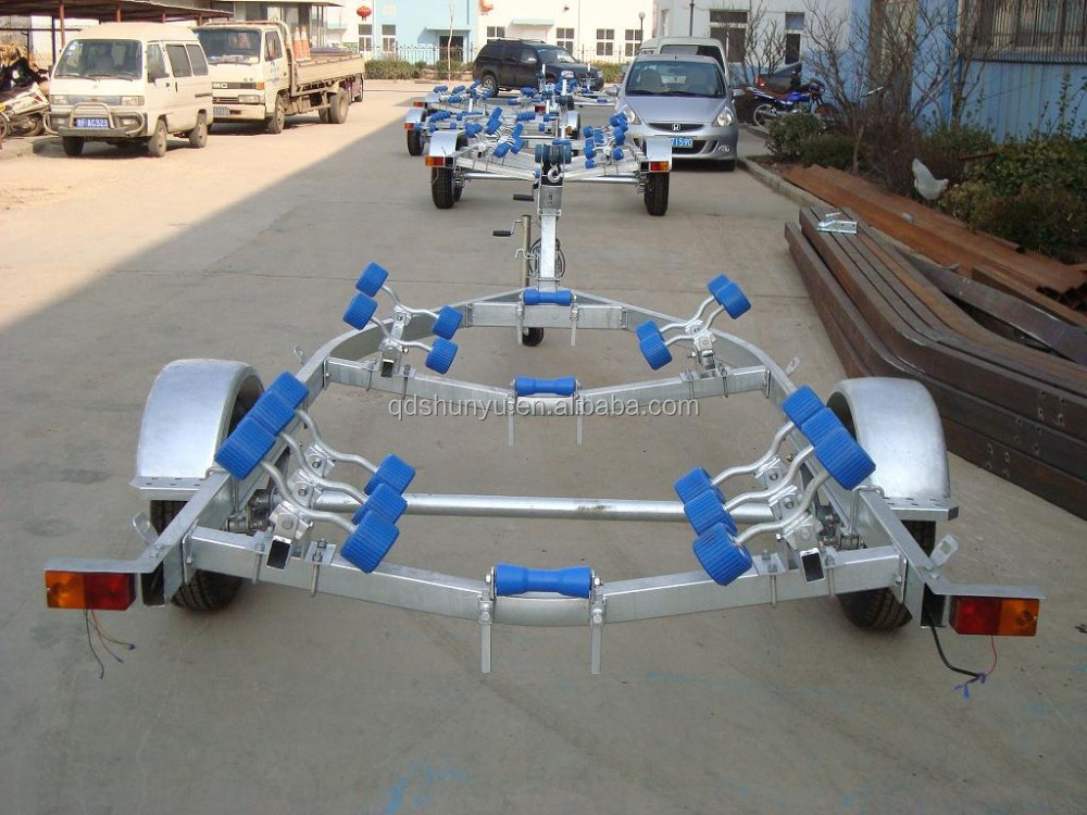 CE 5.2m Galvanized fiberglass inflatable boat trailer