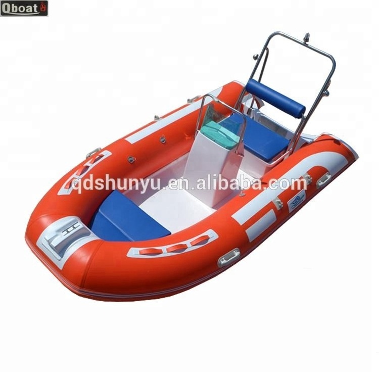 CE Approved 12-Foot Rigid Inflatable FRP Boat Rowing Boat