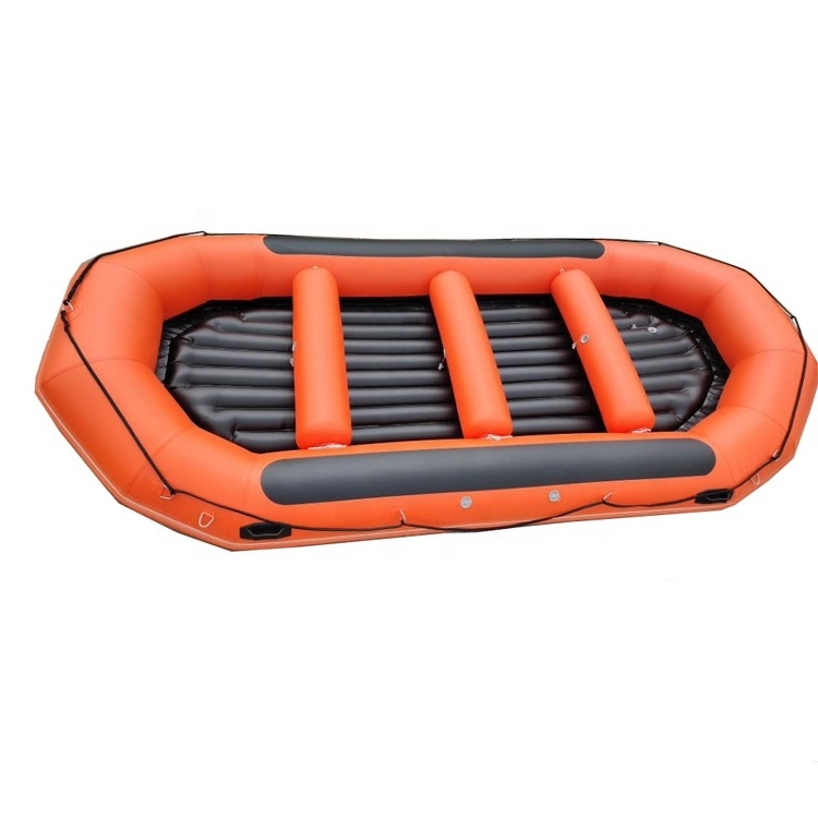 Inflatable Boat Whitewater 8 Persons River Inflatable Raft Boat Drifting Float Bottom River Rafts