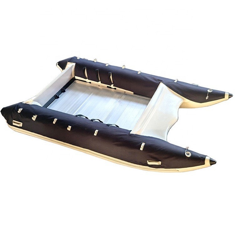 2024 New 11ft PVC Inflatable Fishing Zapcat Boat Catamaran Rib Boat for Rowing