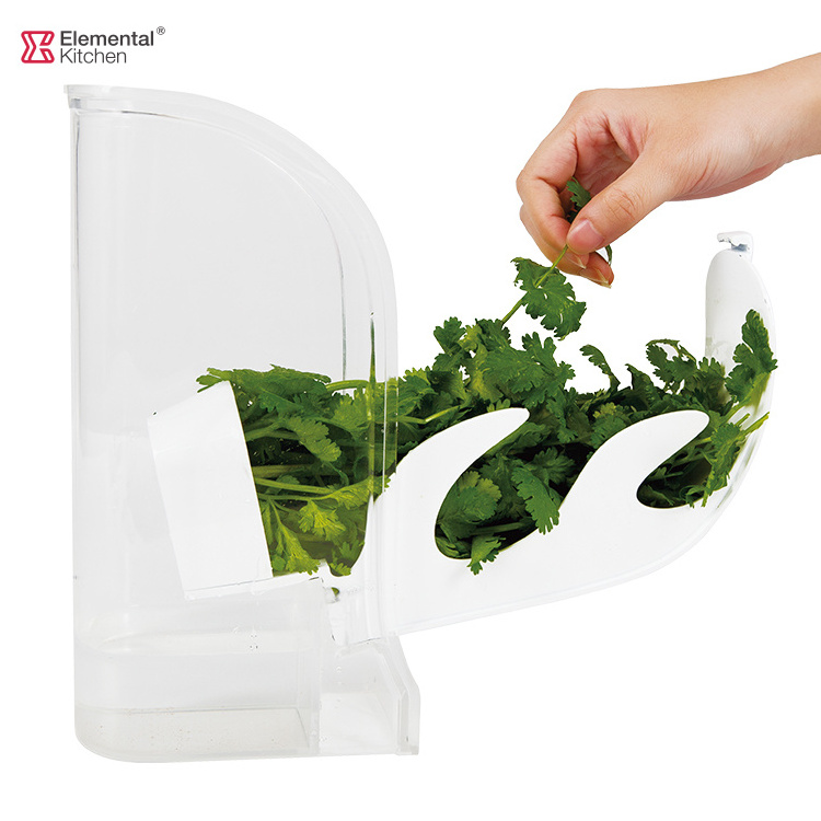 New design Fresh Herb Keeper SWING Durable Plastic herb keeper prepara herb saver