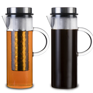 Factory direct wholesale New stainless-stell filter borosilicate glass pitcher drip iced  cold brew coffee maker