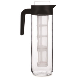 50 Ounce Glass Carafe Pitcher, BPA Free Cold Brew Iced Coffee Maker and Tea Infuser with Reusable Mesh Filter