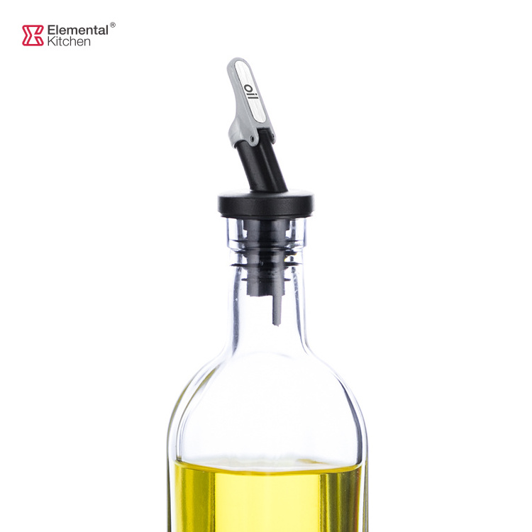 large glass bottle container for olive oil dispenser 500ml