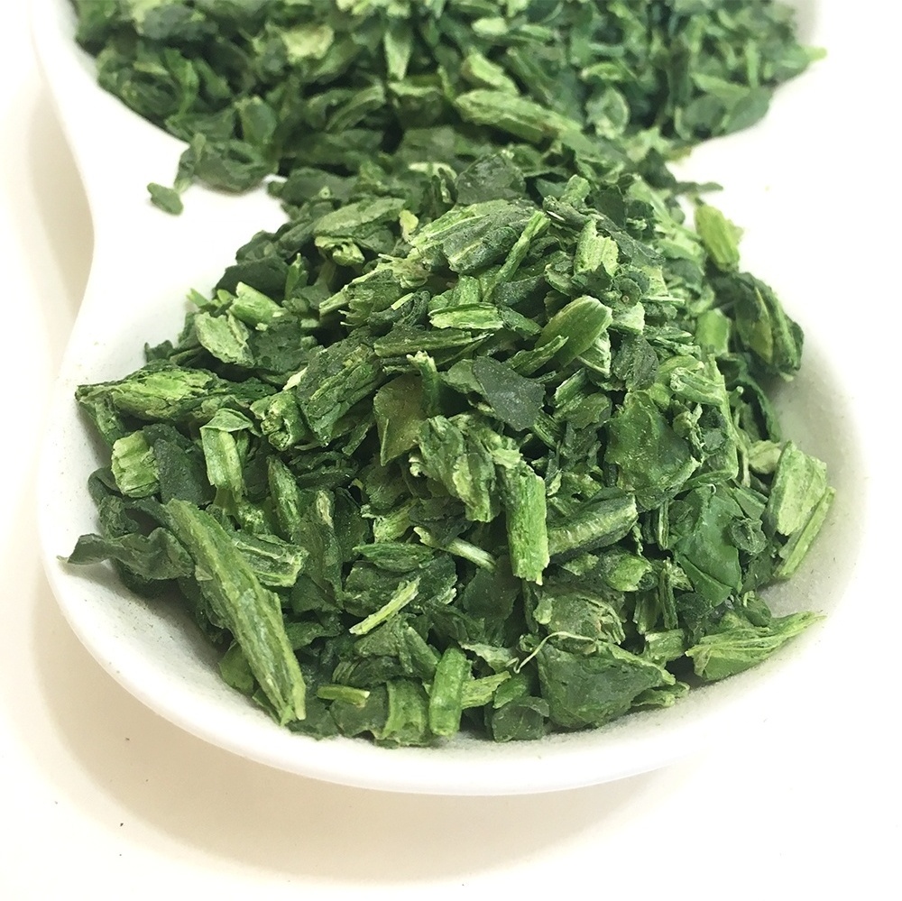 Chinese dehydrated vegetables steamed dry spinach chopped freeze dried spinach for instant soup