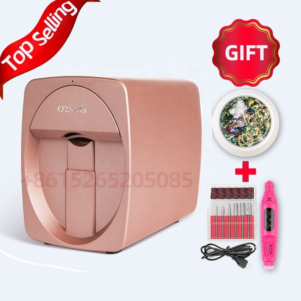 2023 Best selling CE Portable mobile nail printer digital nail art printer machine print images on finger nails 1 year warranty