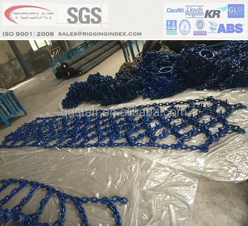 welded double studded tyre skidder chain