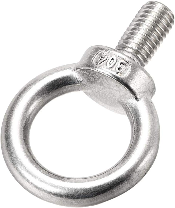 Lifting Eye Bolt M10 x 18mm Male Thread 304 Stainless Steel for Hanging