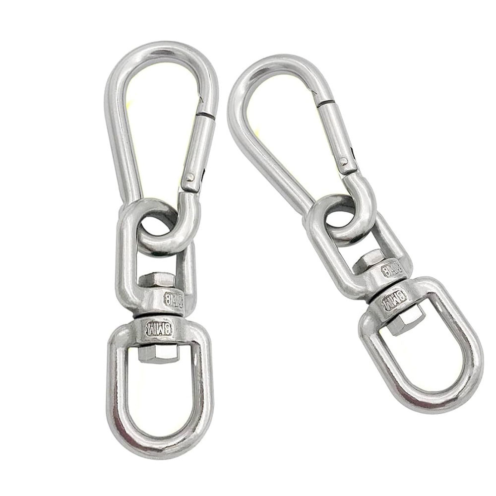 Stainless Steel Swivel Eye Hook Ring Hanging Swivel Eye And Eye Link Swing Swivel Lifting