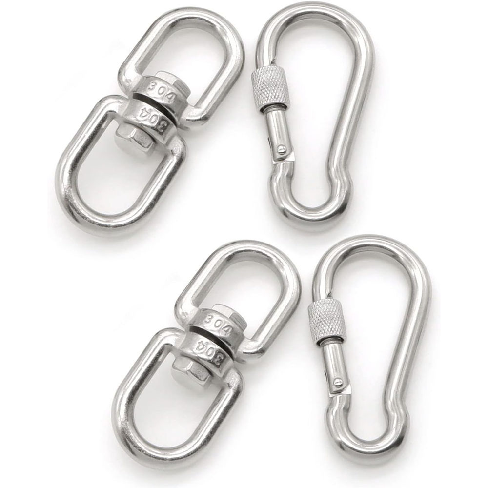 Stainless Steel Swivel Eye Hook Ring Hanging Swivel Eye And Eye Link Swing Swivel Lifting