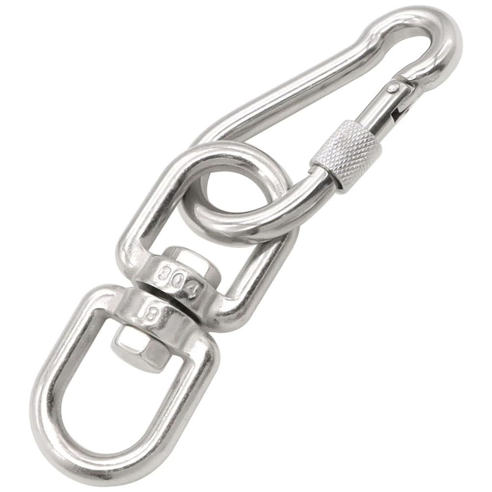 Stainless Steel Swivel Eye Hook Ring Hanging Swivel Eye And Eye Link Swing Swivel Lifting