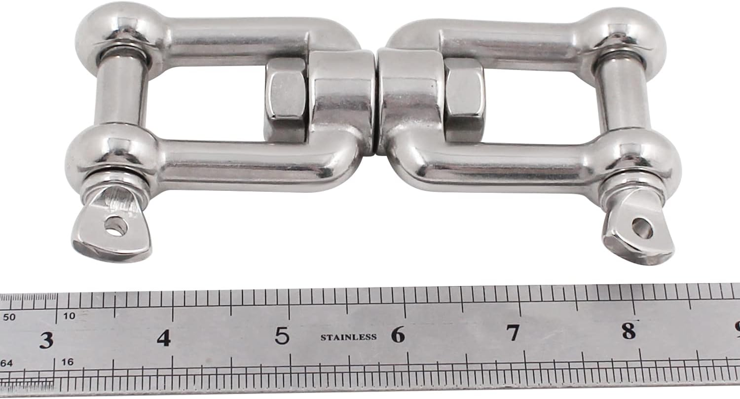 Stainless Steel Swivel Jaw & Jaw With Allen Key Flush Pin Marine Hardware & Rigging