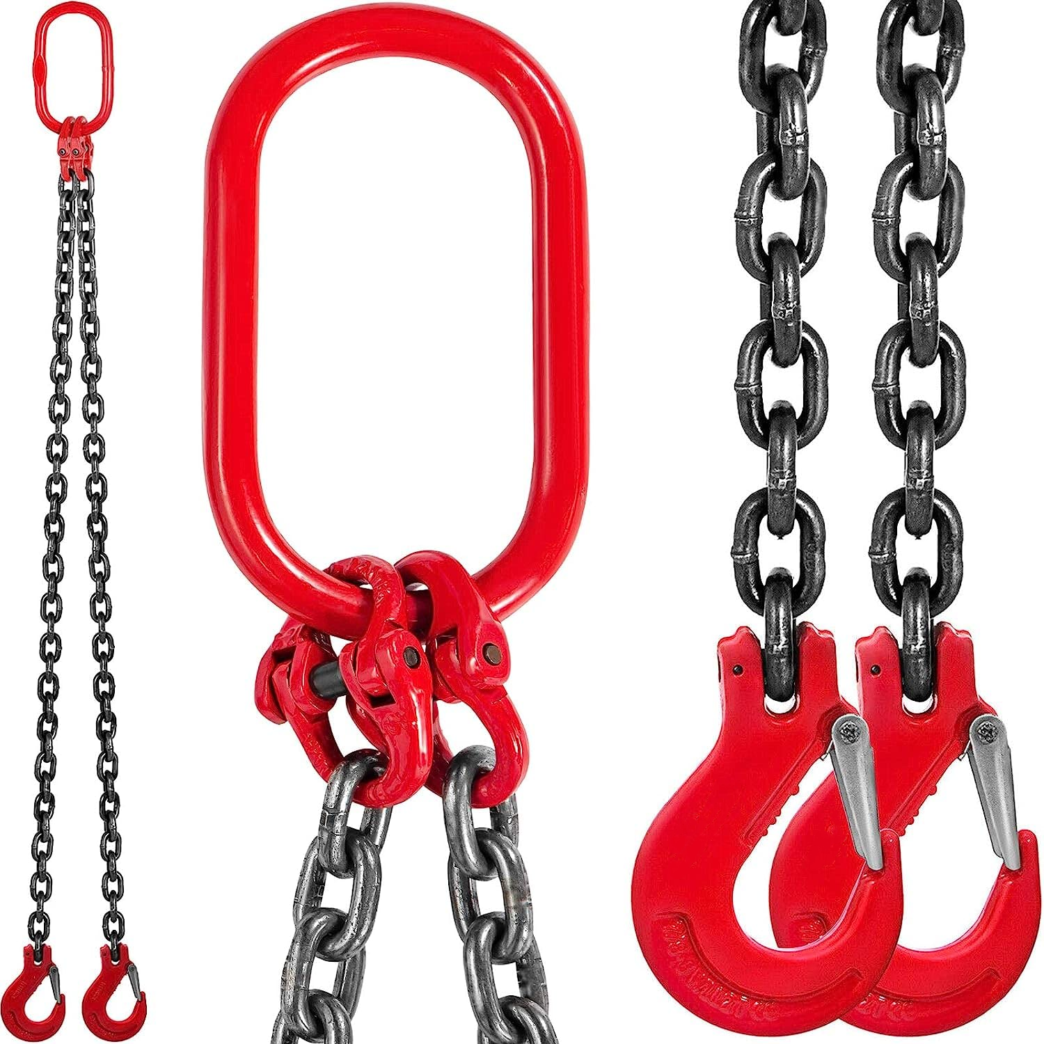 High Strength Grade G80 Chain Sling Lifting Heavy Duty Black Gold 420 O Ring Long Steel Link Chain Black