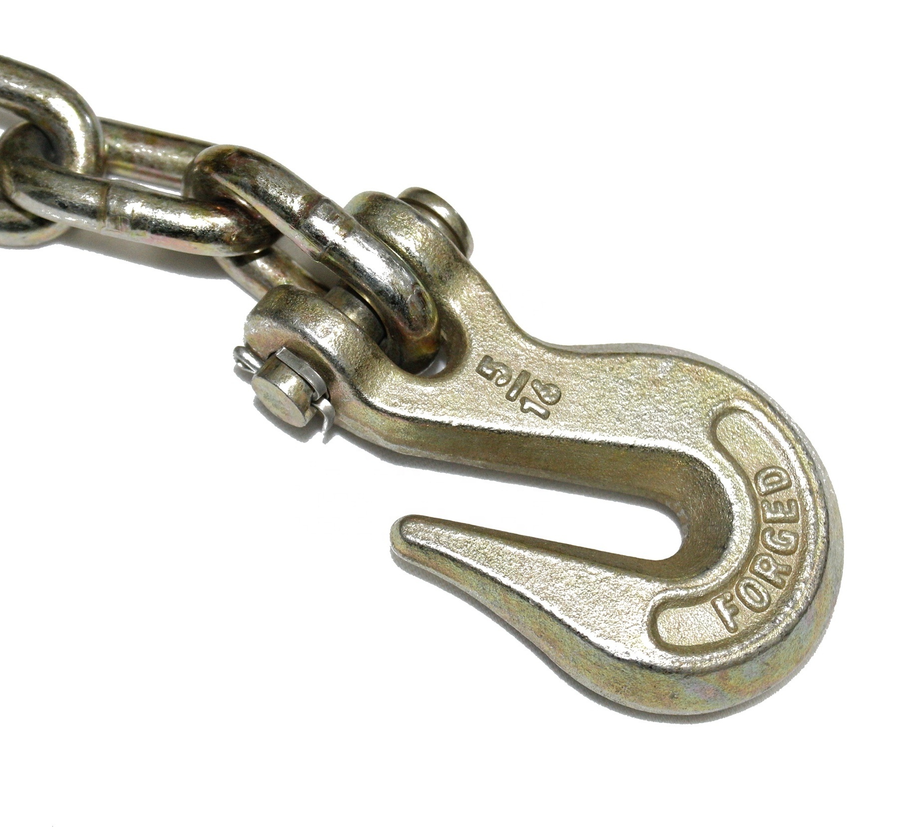 US Cargo Control Zinc Plated Grade 70 Tie Down Chain Clevis Grab Hook