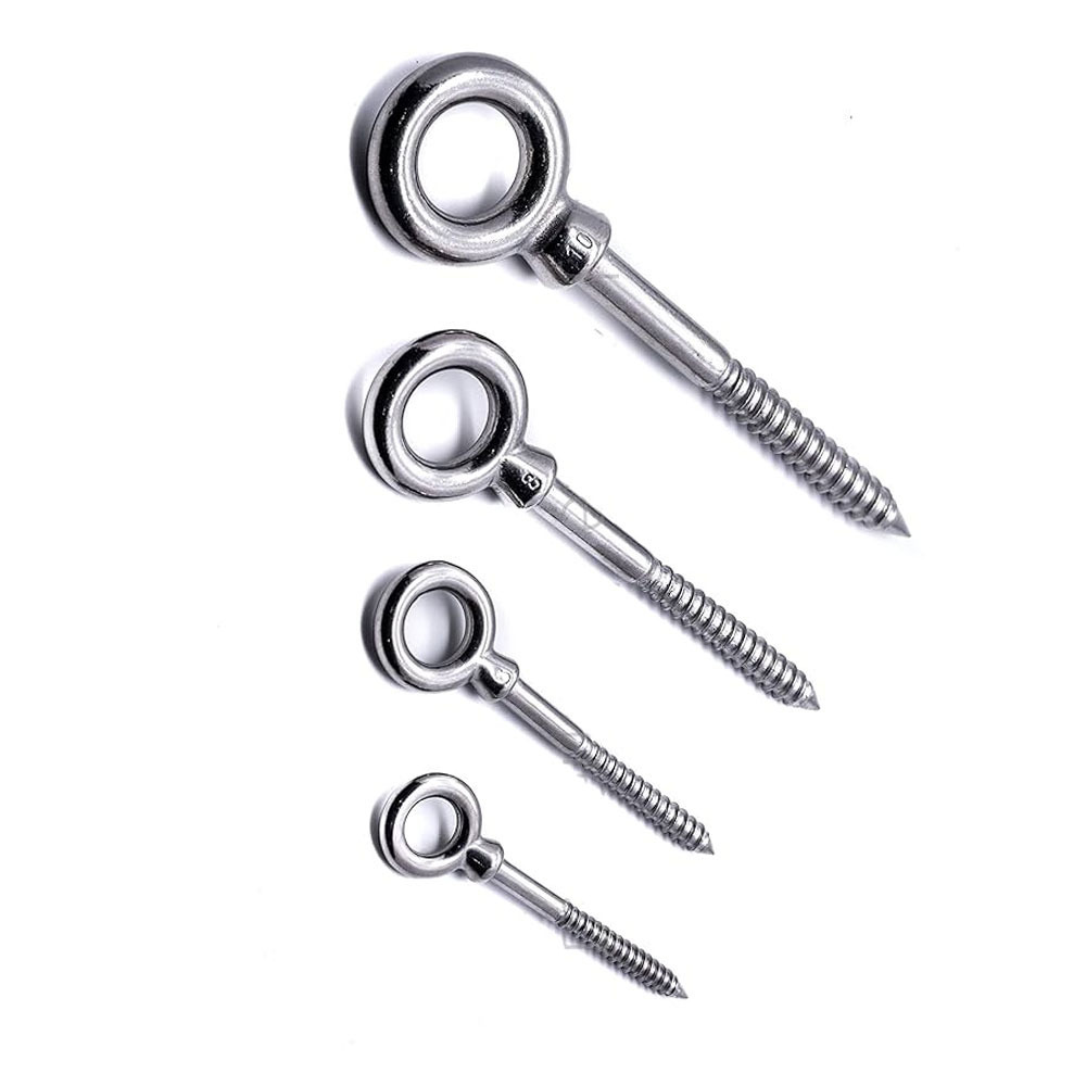 Stainless Steel 304/316 Galvanized Eye Screws Lifting Bolt Sling Ring Sheep Hook Nut