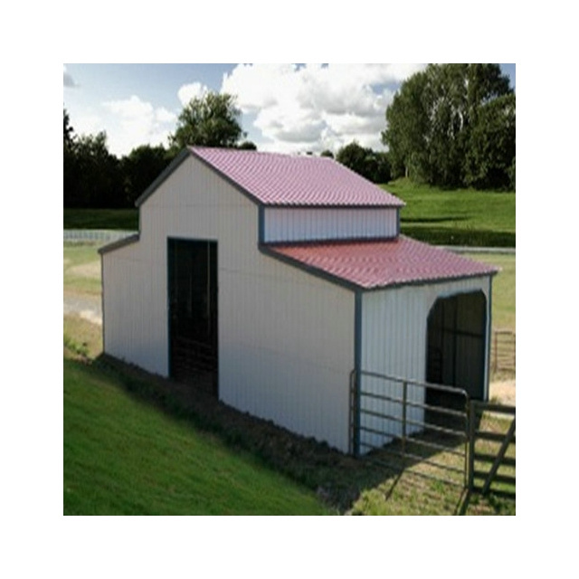 steel structure framed metal building farm house for sheep goat cattle cow shed with high quality