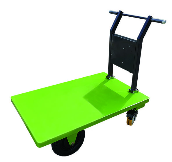 Heavy duty 300kg 4 wheels electric platform hand cart for warehouse