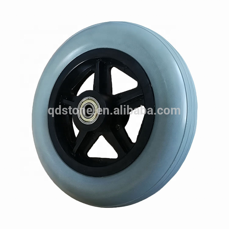 6 Inch 150mm PU Foam Baby Stroller Wheel Wheelchair Front Wheel for Disabled Elder People