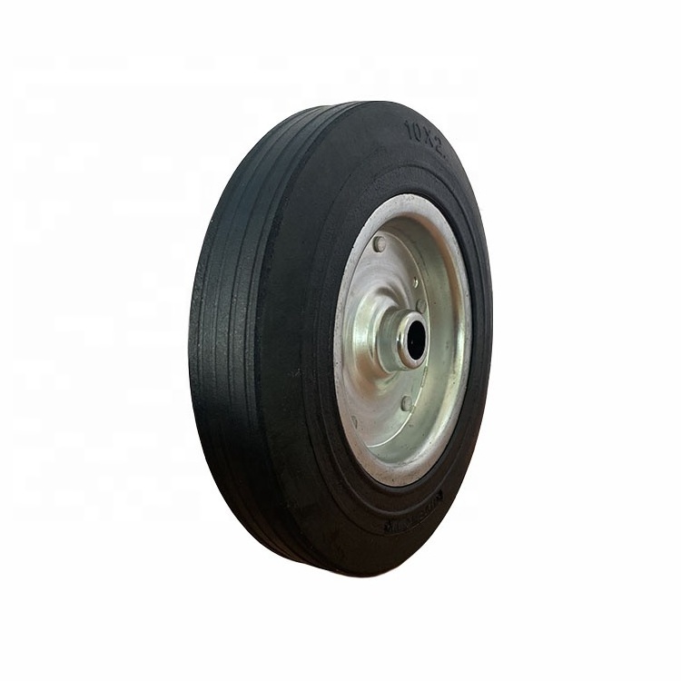 10 inch solid rubber tire for hand trolley