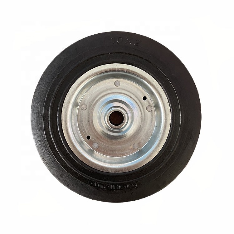 10 inch solid rubber tire for hand trolley