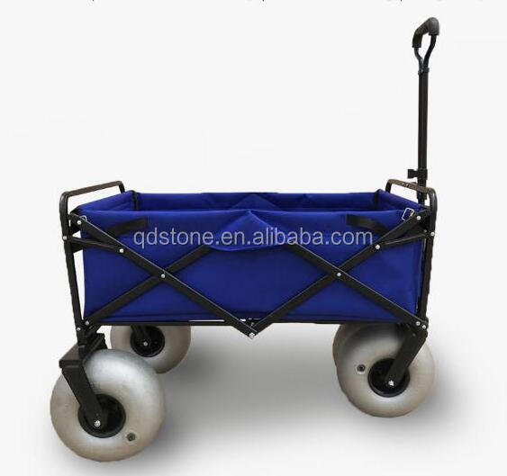 Balloon wheel  Folding Outdoor Utility Wagon beach cart for champing