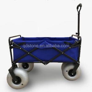 Balloon wheel  Folding Outdoor Utility Wagon beach cart for champing