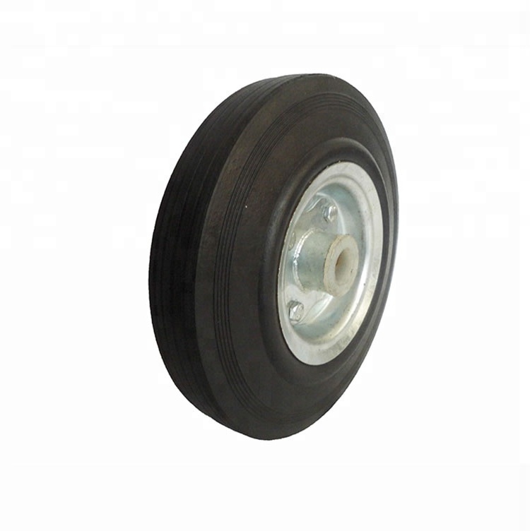 9 inch flat free rubber hand truck tire made in china