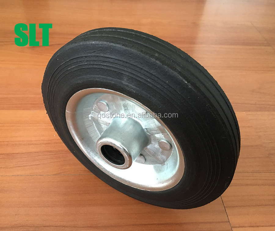 3 -8 inch solid rubber caster wheel rubber powder wheel