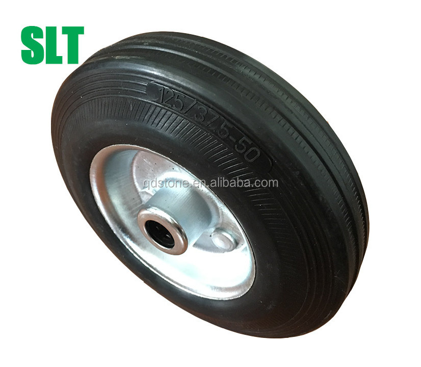 3 -8 inch solid rubber caster wheel rubber powder wheel